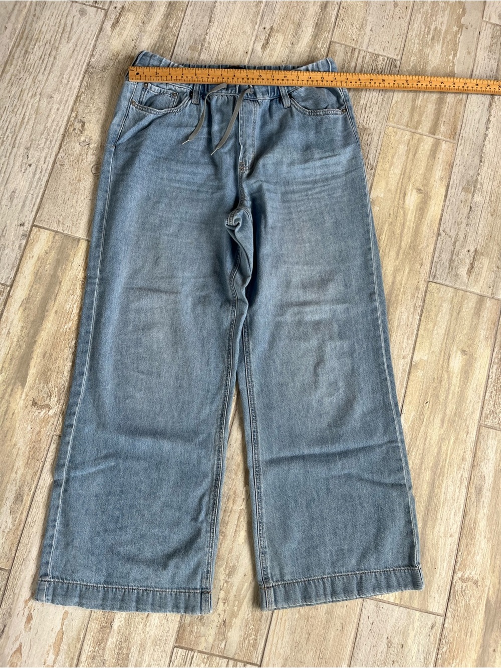 Reitmans Light Blue Wide-Leg Jeggings